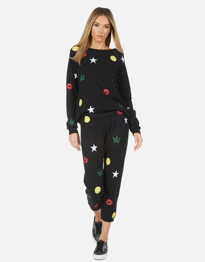 Lauren Moshi Noleta Spray Elements In Black