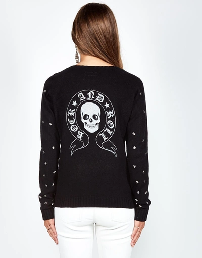 Shop Lauren Moshi North R & R Skull Studs In Black