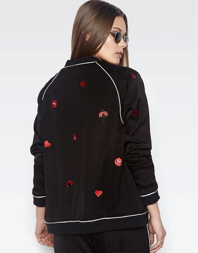 Shop Lauren Moshi Paris Ladybug Love Kiss In Black