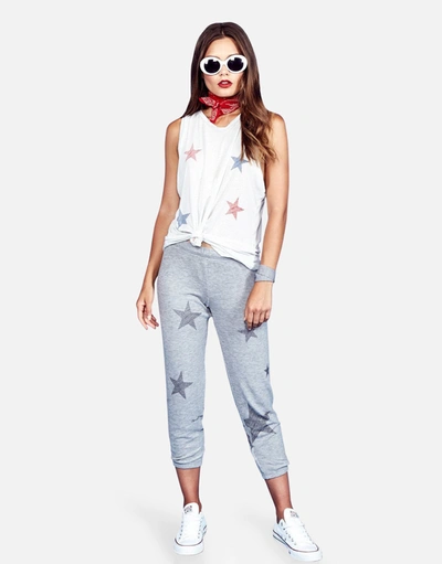 Lauren Moshi Peyton Mini Stripe Stars In Lunar Grey