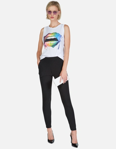 Lauren Moshi Peyton Rainbow Smudge Lip In White