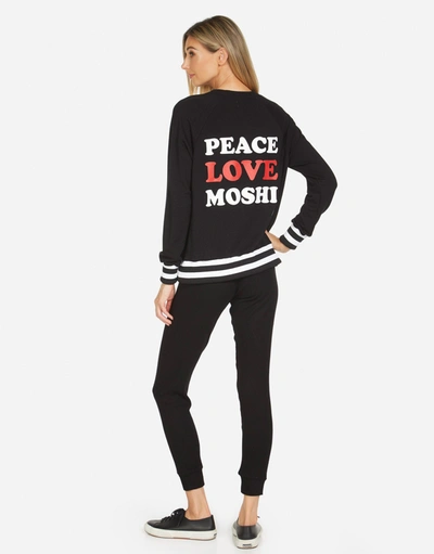 Shop Lauren Moshi Rachel Peace Love Moshi In Black