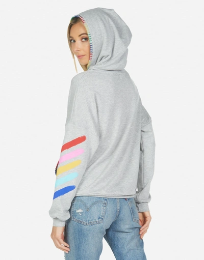 Lauren Moshi Raya Painted Evil Eye In Heather Grey