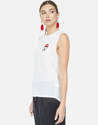 Lauren Moshi Riley Peace Tongue In White
