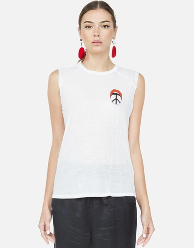 Lauren Moshi Riley Peace Tongue In White