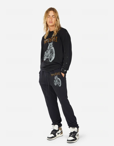 Lauren Moshi Men Rolston Moshi Cycle In Black/ Graffiti Splatter