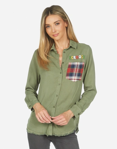 Lauren Moshi Selah Scrooge In Military/ Plaid