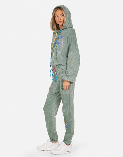 Lauren Moshi Serilda Crystal Lightning Peace In Military Mineral/ Primary Tie Dye