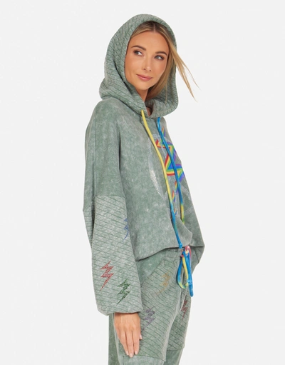 Lauren Moshi Serilda Crystal Lightning Peace In Military Mineral/ Primary Tie Dye