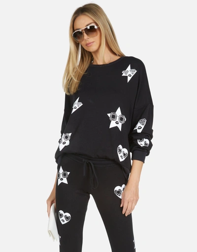 Lauren Moshi Sierra Bling Face In Black