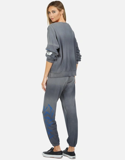 Lauren Moshi Sierra Moshi Lightning Skull In Faded Graphite
