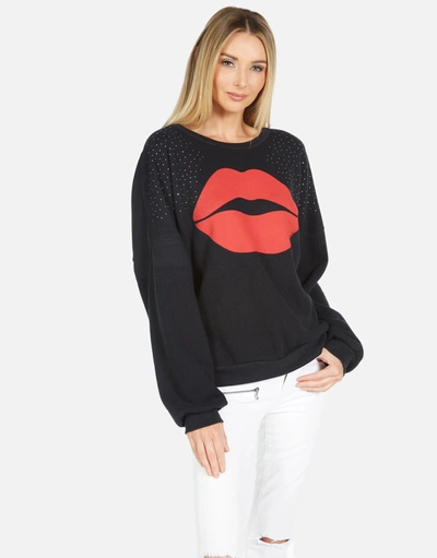 Shop Lauren Moshi Sierra Red Kiss In Black