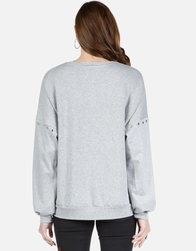 Shop Lauren Moshi Sierra Skull Yin Yang In Heather Grey