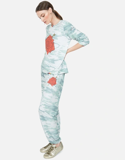 Lauren Moshi Simone Love More Rose In Jade Camo