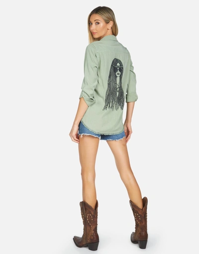 Lauren Moshi Sloane Hippie Girl In Pine Green