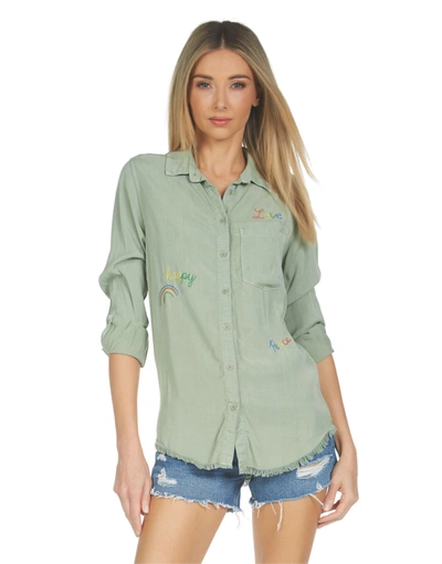 Lauren Moshi Sloane Hippie Girl In Pine Green