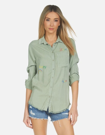 Lauren Moshi Sloane Hippie Girl In Pine Green