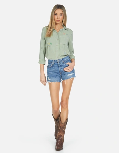 Lauren Moshi Sloane Hippie Girl In Pine Green