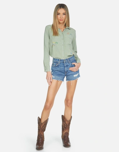 Lauren Moshi Sloane Hippie Girl In Pine Green