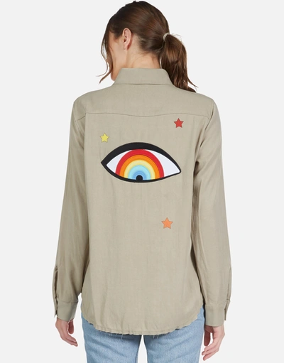 Shop Lauren Moshi Sloane Rainbow Eye In Sand
