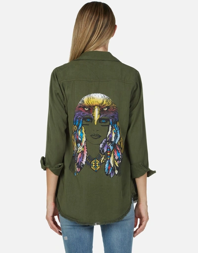 Lauren Moshi Sloane Rainbow Lady Eagle In Military