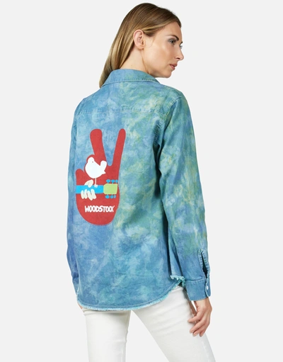Lauren Moshi X Woodstock Sloane Woodstock Peace In Ocean Tide