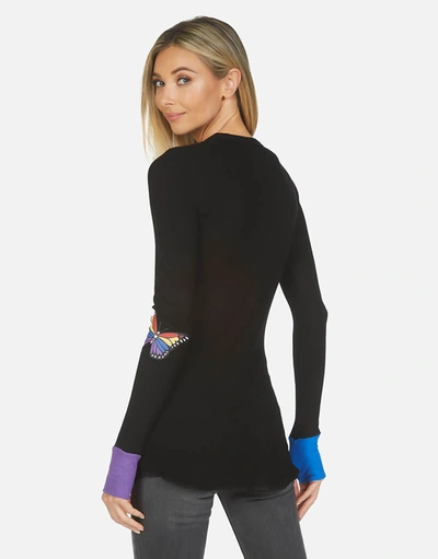 Lauren Moshi Solange Butterfly In Black