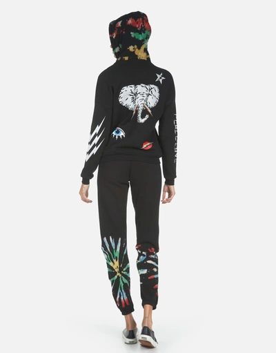 Lauren Moshi Sonoma Elephant Bolt Elements In Black/primary Splash