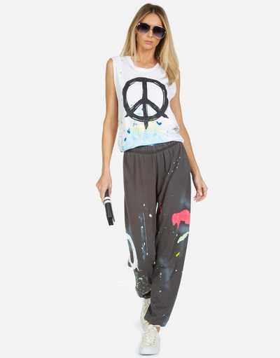 Lauren Moshi Tanzy Brush Peace In Vintage Onyx Paint Splatter