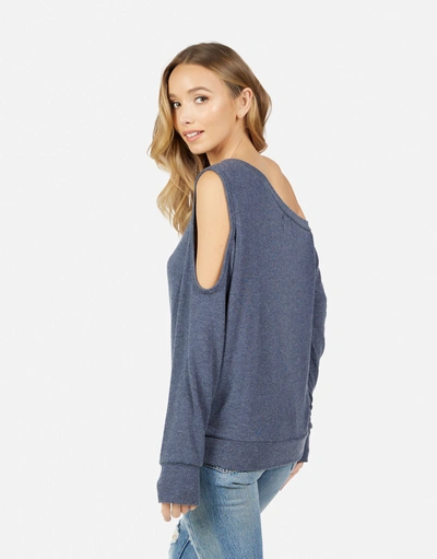 Lauren Moshi Trinidy Studded Stripe Peace In Navy