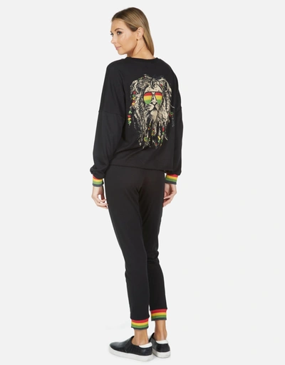 Shop Lauren Moshi Valencia Rasta Lion In Black