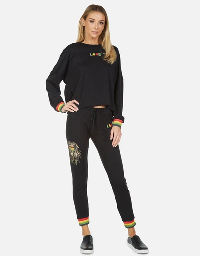 Lauren Moshi Valencia Rasta Lion In Black