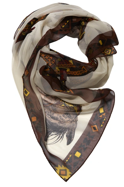Lauren Moshi Victoria Horse Silk Chiffon Scarf In One