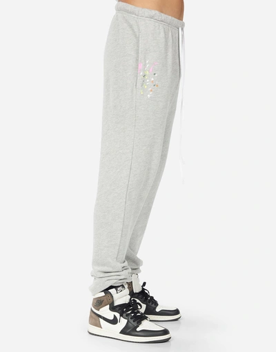 Lauren Moshi Men Whitmore Spray Happyface In Heather Grey/ Graffiti Splatter