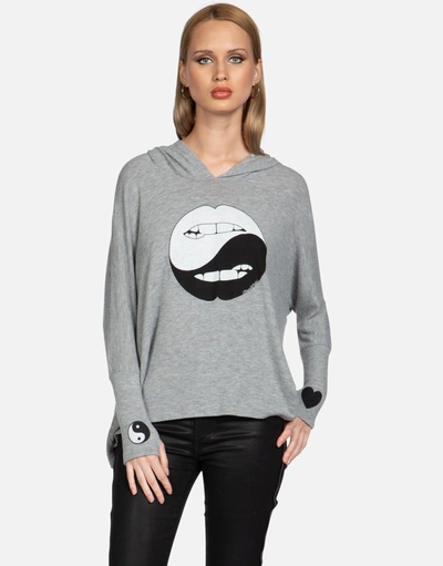 Lauren Moshi Wilma Biting Lip Yin Yang In Heather Grey