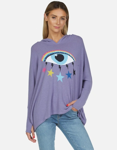 Lauren Moshi Wilma Cosmic Rainbow Eye In Lilac Rose