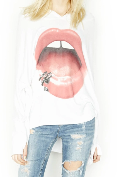 Lauren Moshi Wilma Foil Lip Piercing In White