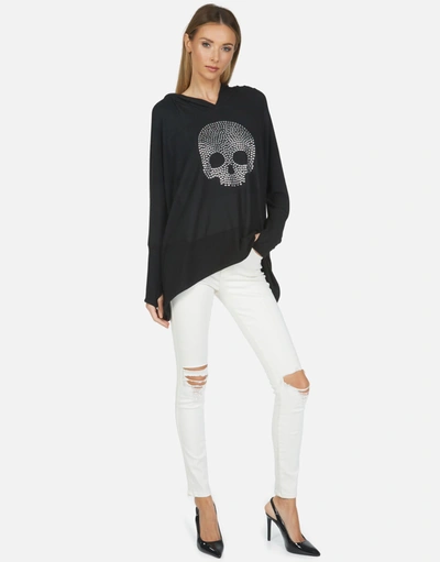 Lauren Moshi Wilma Nailhead Skull In Black