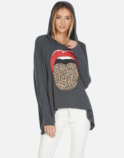 Lauren Moshi X Wilma X Leopard Tongue In Heather Black