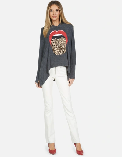 Lauren Moshi X Wilma X Leopard Tongue In Heather Black