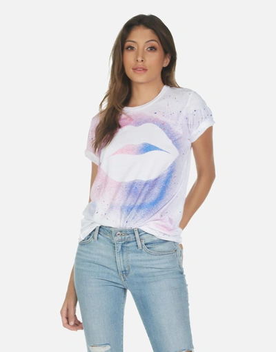 Lauren Moshi Wolf Galaxy Lip In White Galaxy Splatter