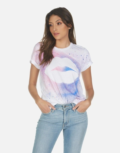 Lauren Moshi Wolf Galaxy Lip In White Galaxy Splatter