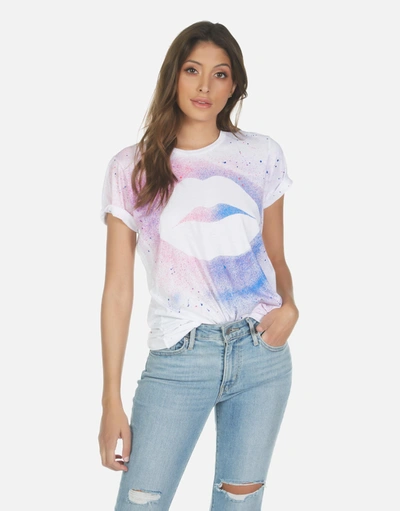Lauren Moshi Wolf Galaxy Lip In White Galaxy Splatter
