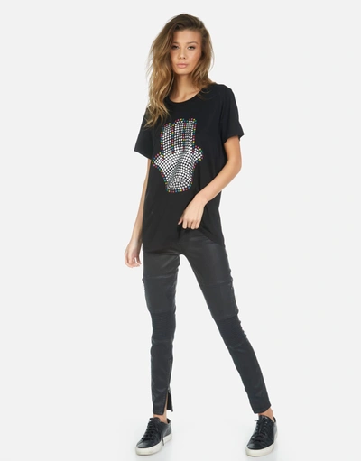 Lauren Moshi Wolf Hamsa Elements In Black