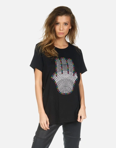 Lauren Moshi Wolf Hamsa Elements In Black