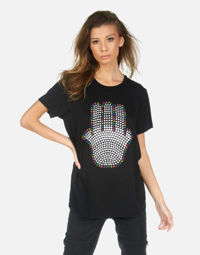 Lauren Moshi Wolf Hamsa Elements In Black