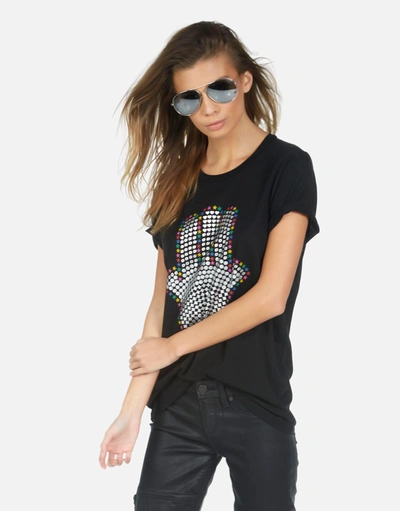 Lauren Moshi Wolf Hamsa Elements In Black