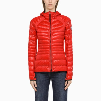 Shop Canada Goose Hybridge Red Nylon Padded Jacket