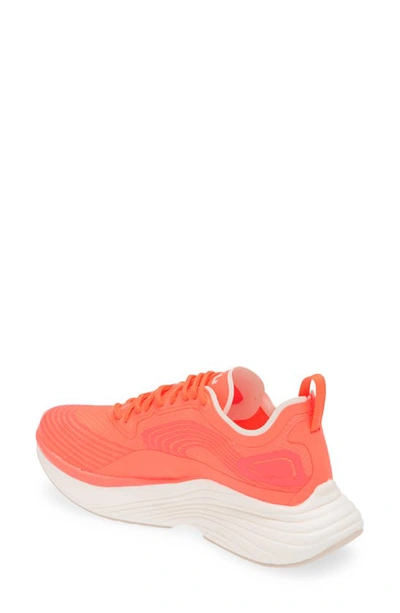 Apl Athletic Propulsion Labs Streamline Running Shoe In Laser Red / Pristine / White