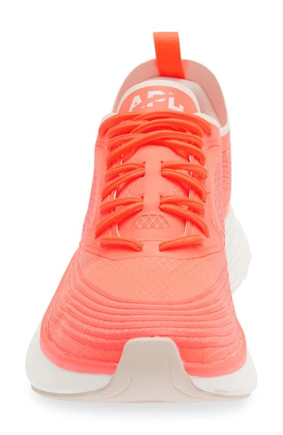 Apl Athletic Propulsion Labs Streamline Running Shoe In Laser Red / Pristine / White